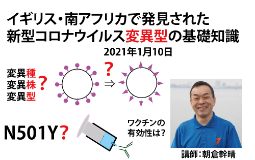 動画「イギリス・南アフリカで発生したウイルス変異株の基礎知識」（37分）（2020年1月10日20時時点）